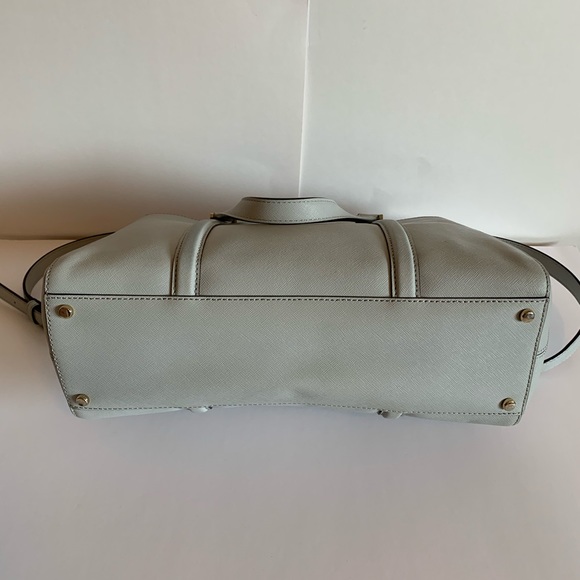 Kate Spade pebbled leather gray satchel/crossbody - Picture 6 of 8
